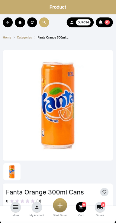 Bevgo product screen