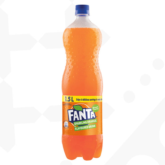 Fanta Orange - 12-Pack of 1.5L Bottles