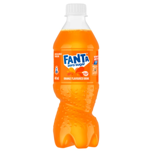 Fanta Orange No Sugar - 24-Pack of 440ml Bottles