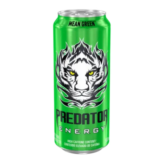 Predator Energy Drink Mean Green - 24-Pack of 500ml Cans