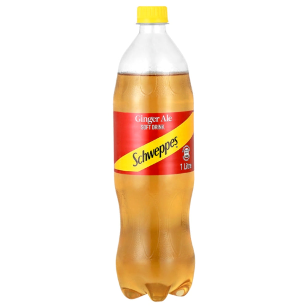 Schweppes Ginger Ale - 12-Pack of 1L Bottles