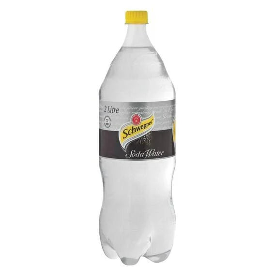 Schweppes Soda Water - 6-Pack of 2L Bottles